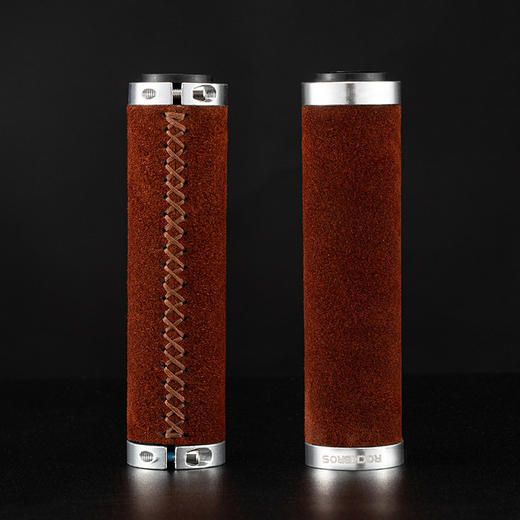 洛克兄弟自行车把套绒面山地车把手套握把通用防滑锁死骑行配件 商品图4