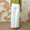 EITIE爱特爱气质高腰显瘦微喇百搭白色休闲裤夏季新款8205905 商品缩略图4
