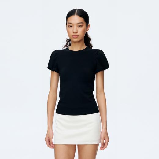 Oneup花苞袖弹力短袖 商品图2