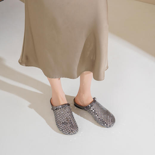 Westory2026年春季平底穆勒拖勃肯拖鞋镂空透气休闲鞋W26AH515713 商品图7