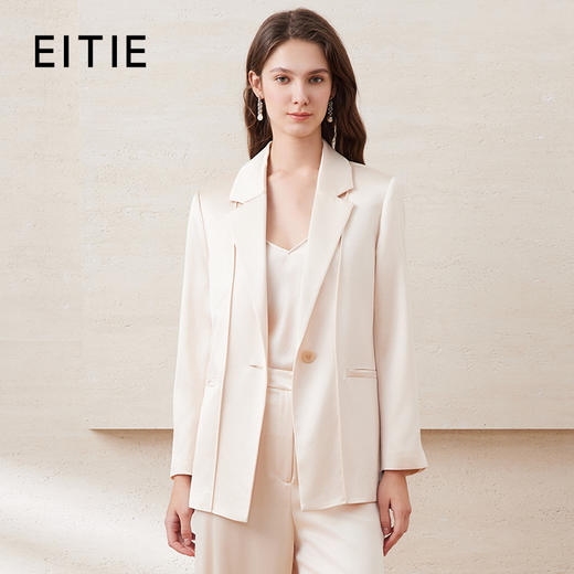 EITIE爱特爱春季新款简约通勤西装外套女7703413 商品图0