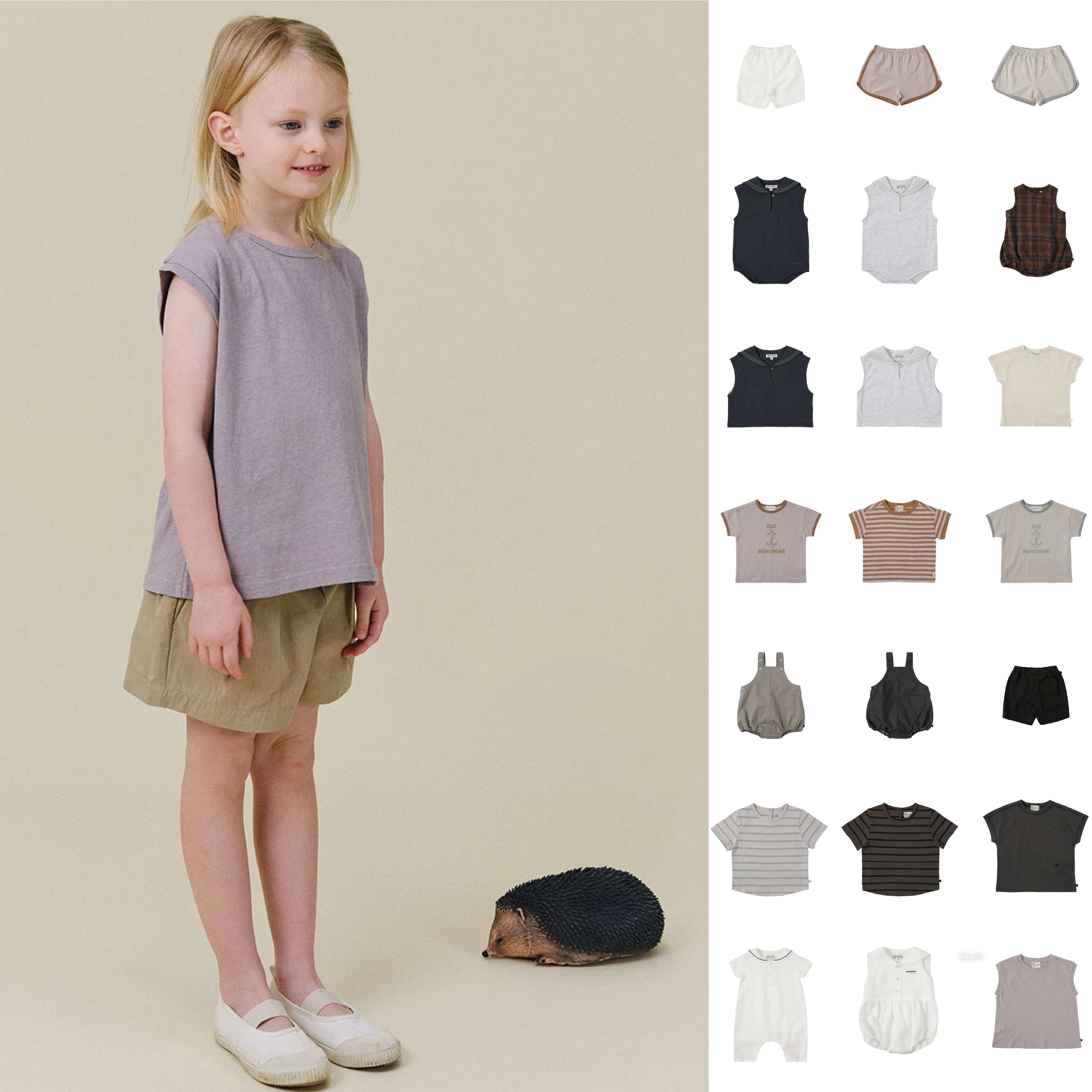 benebene 26SS新品 上衣T恤裤子衬衫