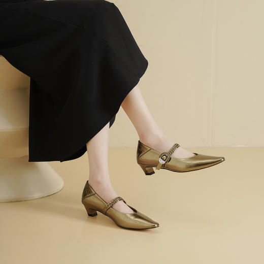 Westory2026年春季法式复古玛丽珍单鞋通勤休闲百搭浅口鞋W26AE51451 商品图6
