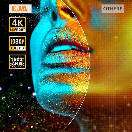 【JBL联名合作】KJM K3  1500ANSI 200英寸家庭影院投影仪  JBL音箱认证 商品图2