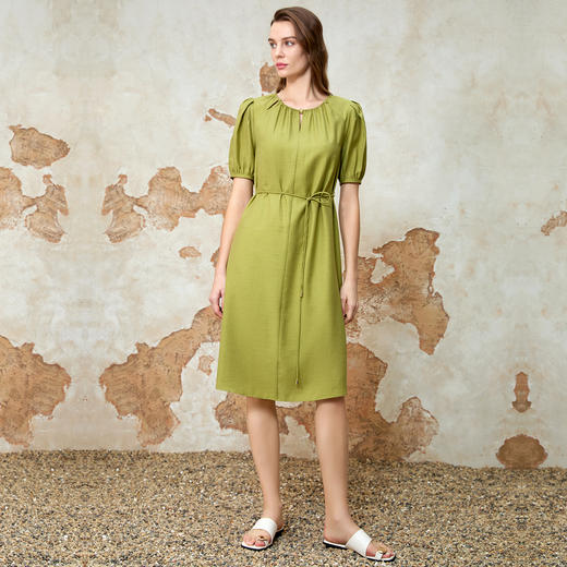 EITIE爱特爱气质通勤高腰显瘦优雅时尚连衣裙夏季新款8207942 商品图1