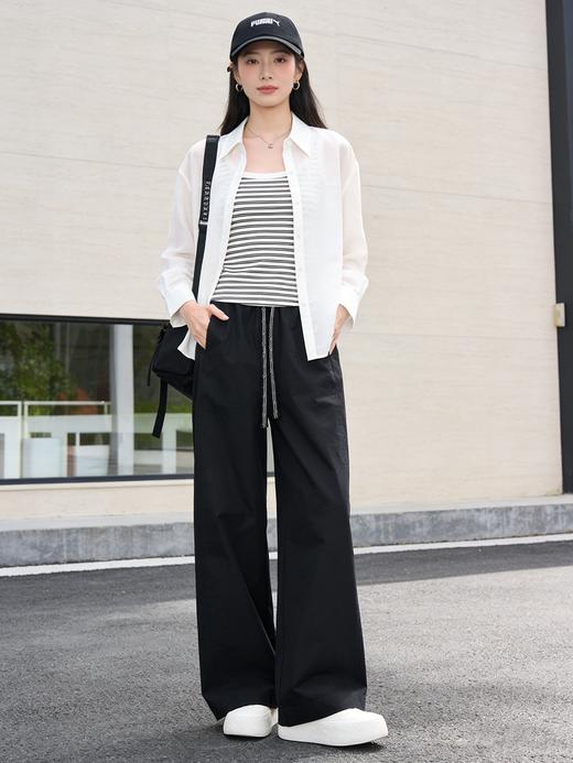 预售 臣禾	【零感裤】松紧腰抽绳阔腿裤工装休闲裤	9261060975 商品图2