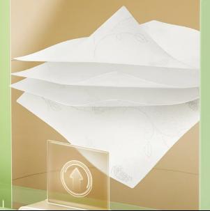 心相印茶语丝享无芯卫生纸200g*10卷【MJ】 商品图1