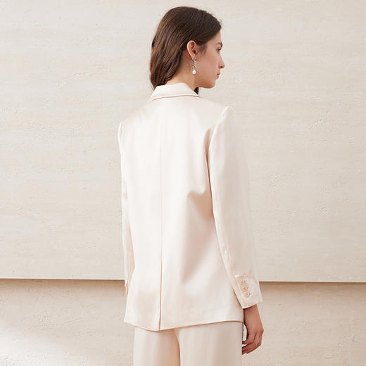 EITIE爱特爱春季新款简约通勤西装外套女7703413 商品图4