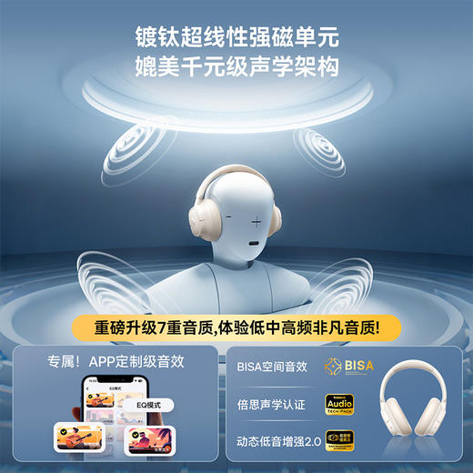 【潮电推荐】倍思 Bass BH1 NC Lite 头戴式降噪蓝牙耳机 商品图4
