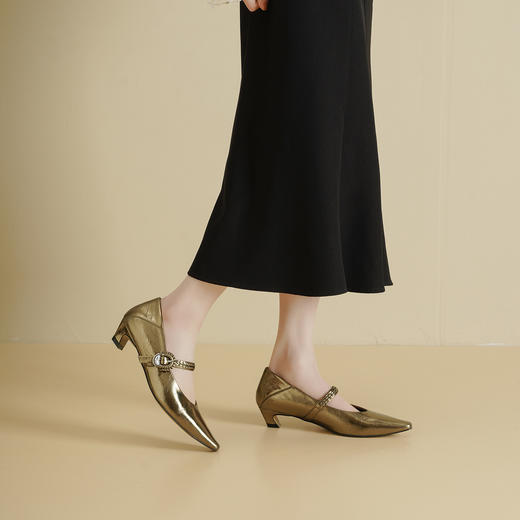 Westory2026年春季法式复古玛丽珍单鞋通勤休闲百搭浅口鞋W26AE51451 商品图2