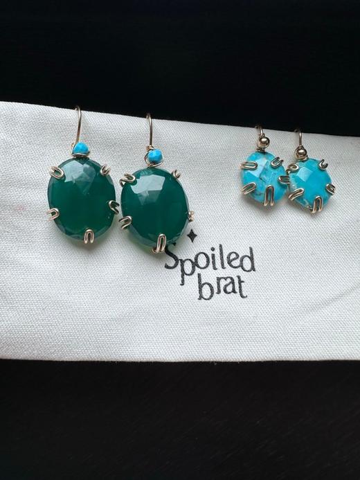 SpoiledBrat Jewelry绿松石耳环 商品图1