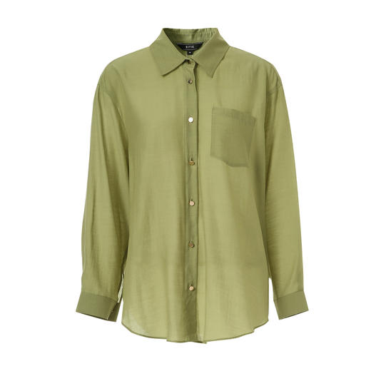 EITIE爱特爱通勤显瘦松弛感休闲衬衫夏新款8209905 商品图5