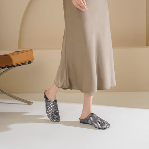 Westory2026年春季平底穆勒拖勃肯拖鞋镂空透气休闲鞋W26AH515713 商品图4