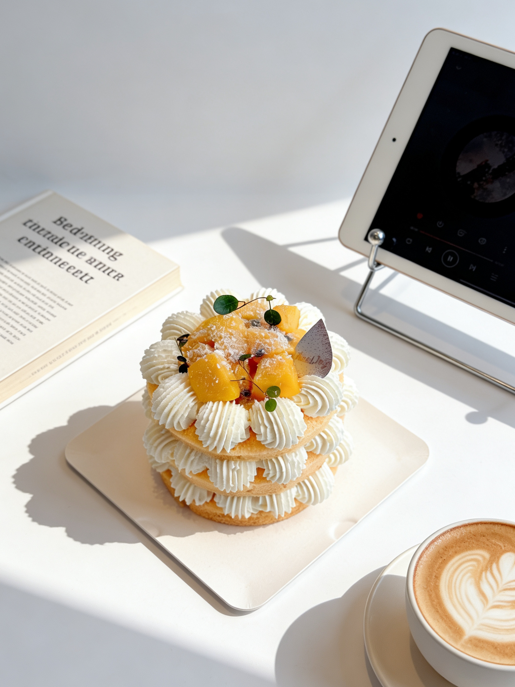 百香芒果裸蛋糕