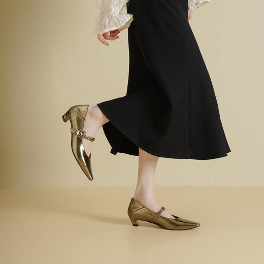 Westory2026年春季法式复古玛丽珍单鞋通勤休闲百搭浅口鞋W26AE51451 商品图4