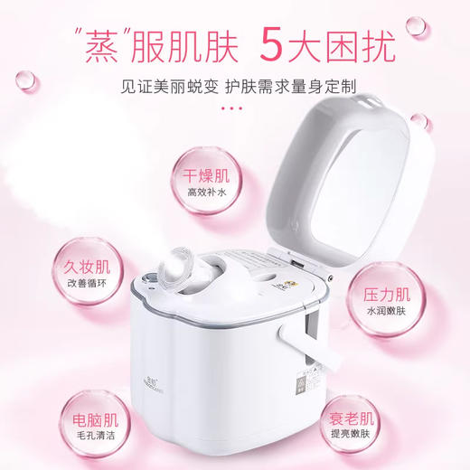 金稻 KD332V蒸脸器 热喷雾纳米离子补水仪 家用脸部美容仪 商品图2