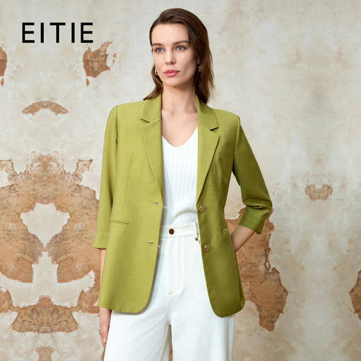 EITIE爱特爱极简纯色通勤显瘦西装外套夏季新款8203907 商品图1