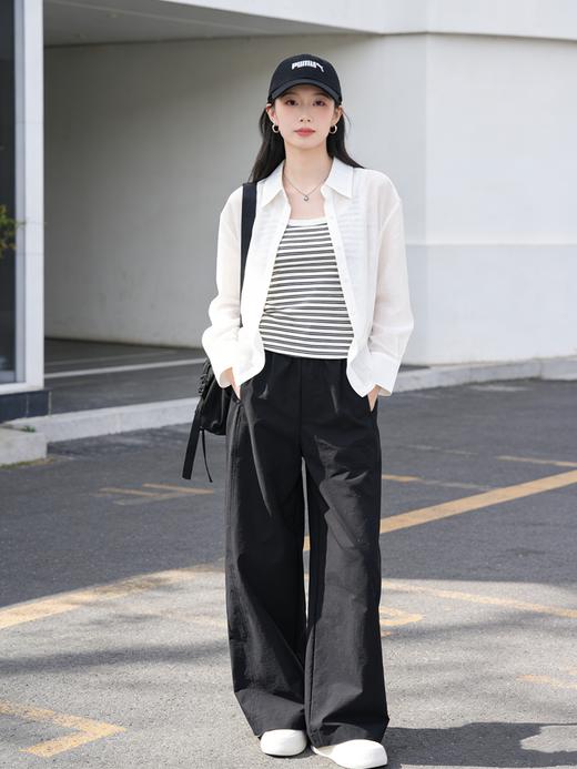 预售 臣禾	【零感裤】松紧腰抽绳阔腿裤工装休闲裤	9261060975 商品图6