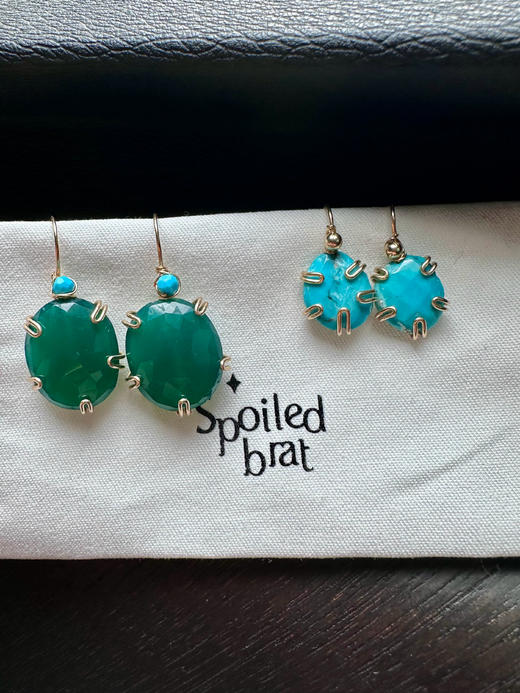 SpoiledBrat Jewelry绿松石耳环 商品图6
