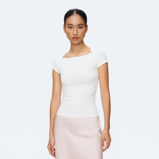 Oneup花边方领短袖 商品图1