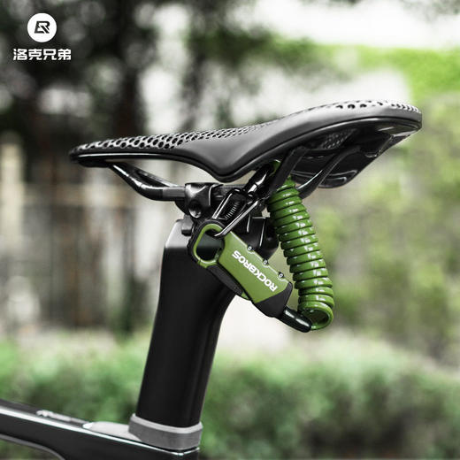 洛克兄弟便携头盔锁公路自行车电动摩托车密码锁行李箱骑行防盗锁 商品图2