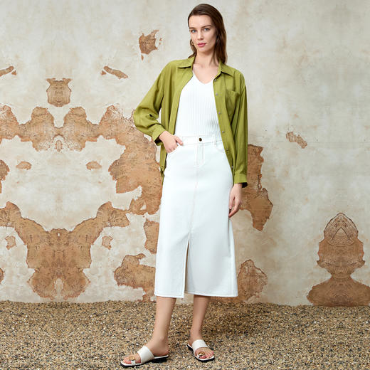 EITIE爱特爱通勤显瘦松弛感休闲衬衫夏新款8209905 商品图1