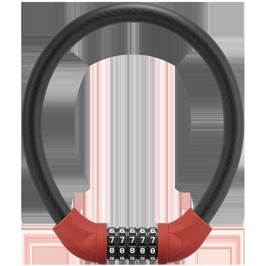 ROCKBROS自行车锁密码锁电动车防盗山地车单车锁便携环形链条圈锁 商品图1