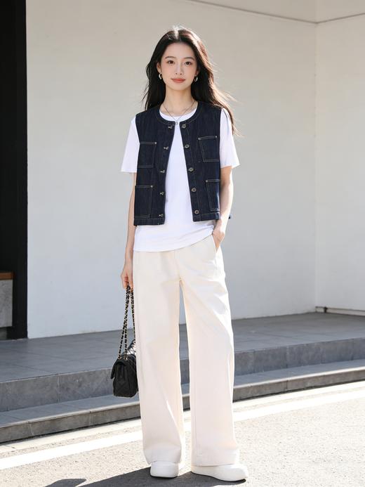 预售 臣禾	【零感裤】松紧腰抽绳阔腿裤工装休闲裤	9261060975 商品图3