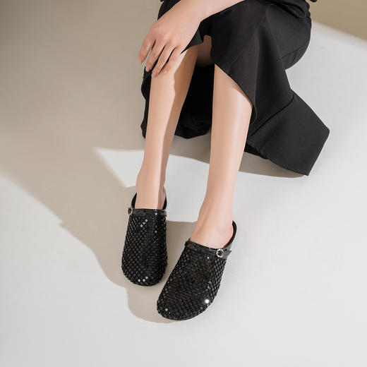 Westory2026年春季平底穆勒拖勃肯拖鞋镂空透气休闲鞋W26AH515713 商品图3