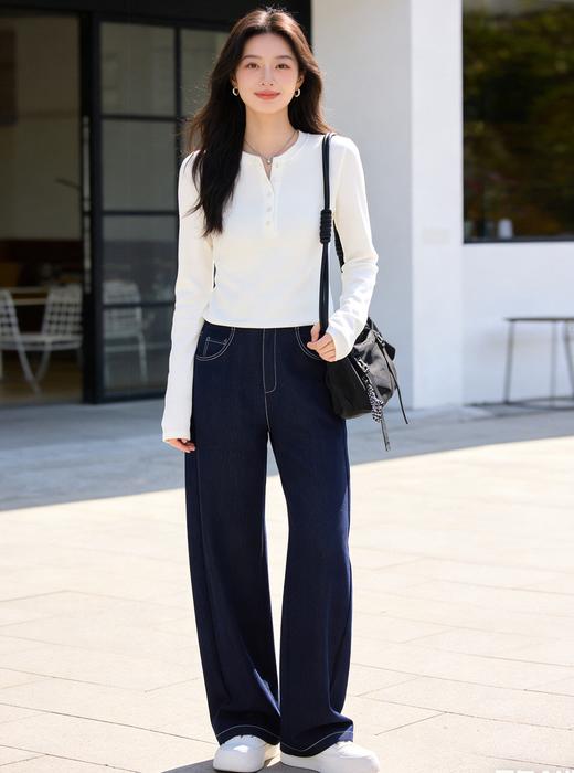 预售 臣禾	【享瘦亨利衫】百搭长袖打底T恤上衣	9261050775 商品图5