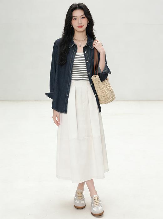 预售 臣禾	【零感裙】垂顺抗皱显瘦遮胯百搭A字半身裙	9261030275 商品图5