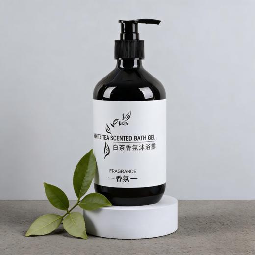 星级酒店500ml白茶香氛洗发水沐浴乳护发素宾馆SPA民宿浴场酒店 商品图3