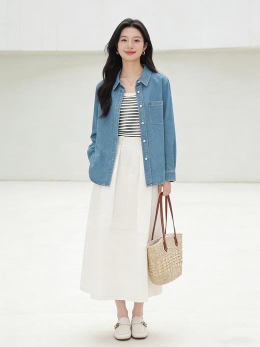 预售 臣禾	【零感裙】垂顺抗皱显瘦遮胯百搭A字半身裙	9261030275 商品图6