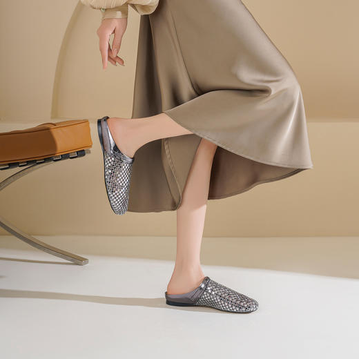 Westory2026年春季平底穆勒拖勃肯拖鞋镂空透气休闲鞋W26AH515713 商品图8