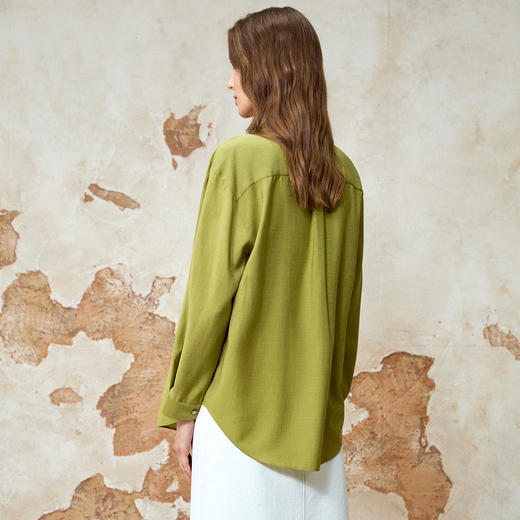 EITIE爱特爱通勤显瘦松弛感休闲衬衫夏新款8209905 商品图4