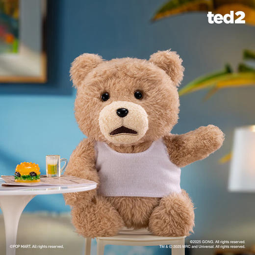 POP MART泡泡玛特 Ted2 泰迪熊可动毛绒挂件盲盒 商品图1