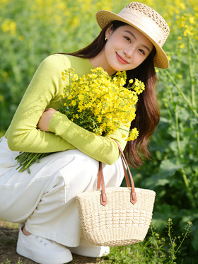 【无缝针织衫】臣禾截短款纯色百搭打底衫S211091022