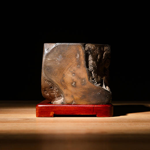 南北朝佛造像古砖镶嵌歙石制砚 商品图8
