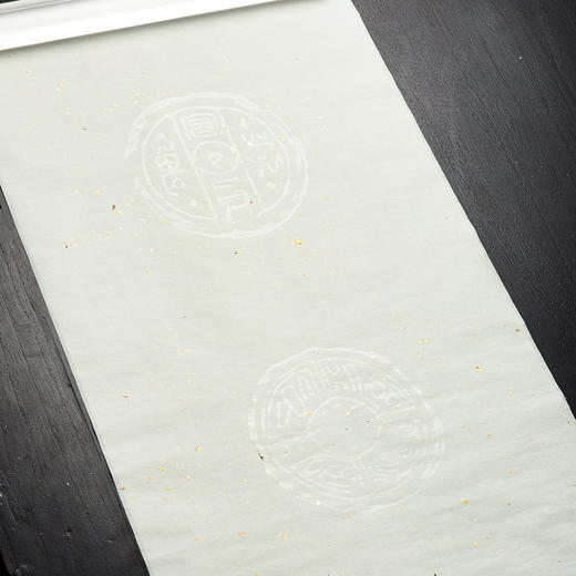 80年代“五色洒金瓦当砑花笺”（一盒十张） 商品图6