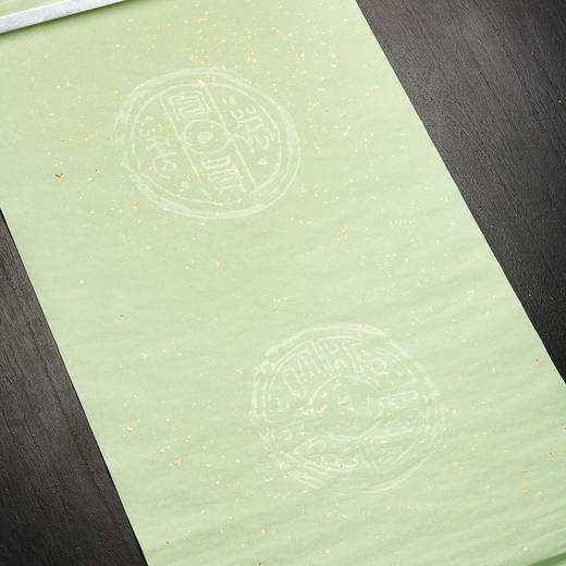 80年代“五色洒金瓦当砑花笺”（一盒十张） 商品图13