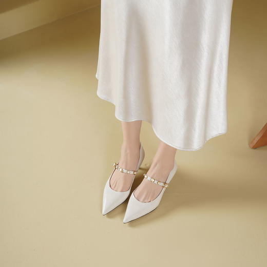 Westory2026年春季尖头猫跟单鞋时装玛丽珍鞋通勤百搭浅口单鞋S26AE50921 商品图6