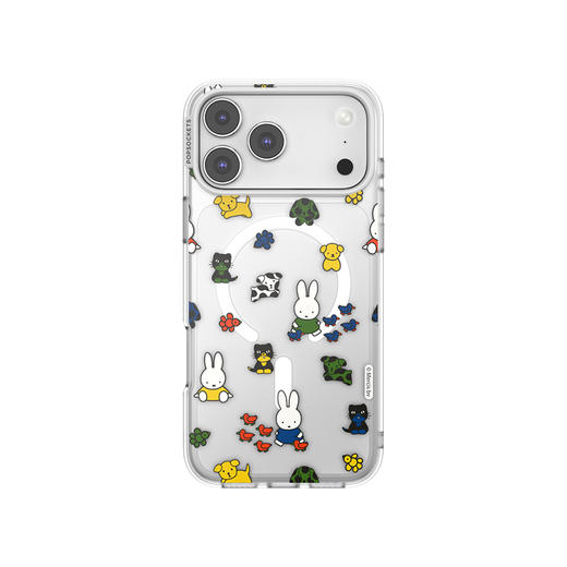 【Miffy 米菲色彩】多彩伙伴拼贴 泡泡骚 x Miffy联名系列 POPCASE手机壳 MagSafe Popcase磁吸款 拼贴 萌宠 iPhone17/16/15/14/13 商品图2