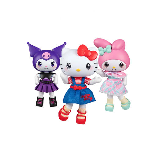 Jazwares BJD娃娃 玩偶凯蒂猫公仔库洛米可动式人偶女孩礼物 商品图0