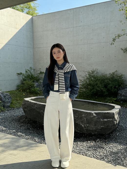 预售 臣禾	【丹宁衬衫】小个子H型正肩牛仔衬衣空调衫防晒衫薄外套	9261040375 商品图11