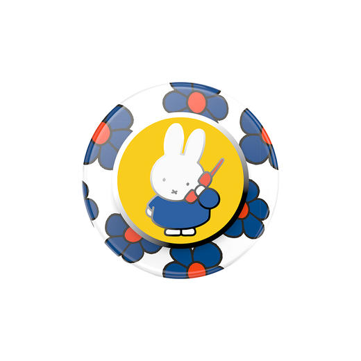 【Miffy 米菲色彩】米菲来电·MagSafe圆啪嗒 泡泡骚 x Miffy联名系列 MAGSAFE磁吸手机气囊支架 Round圆啪嗒系列 黄色 金属珐琅 商品图2
