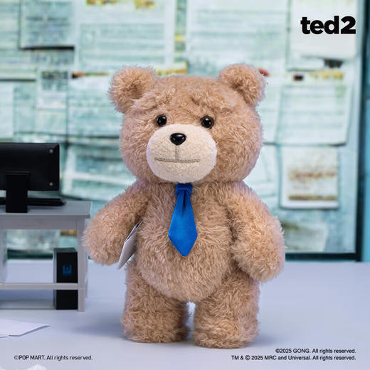 POP MART泡泡玛特 Ted2 泰迪熊可动毛绒挂件盲盒 商品图2