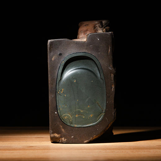 南北朝佛造像古砖镶嵌歙石制砚 商品图9