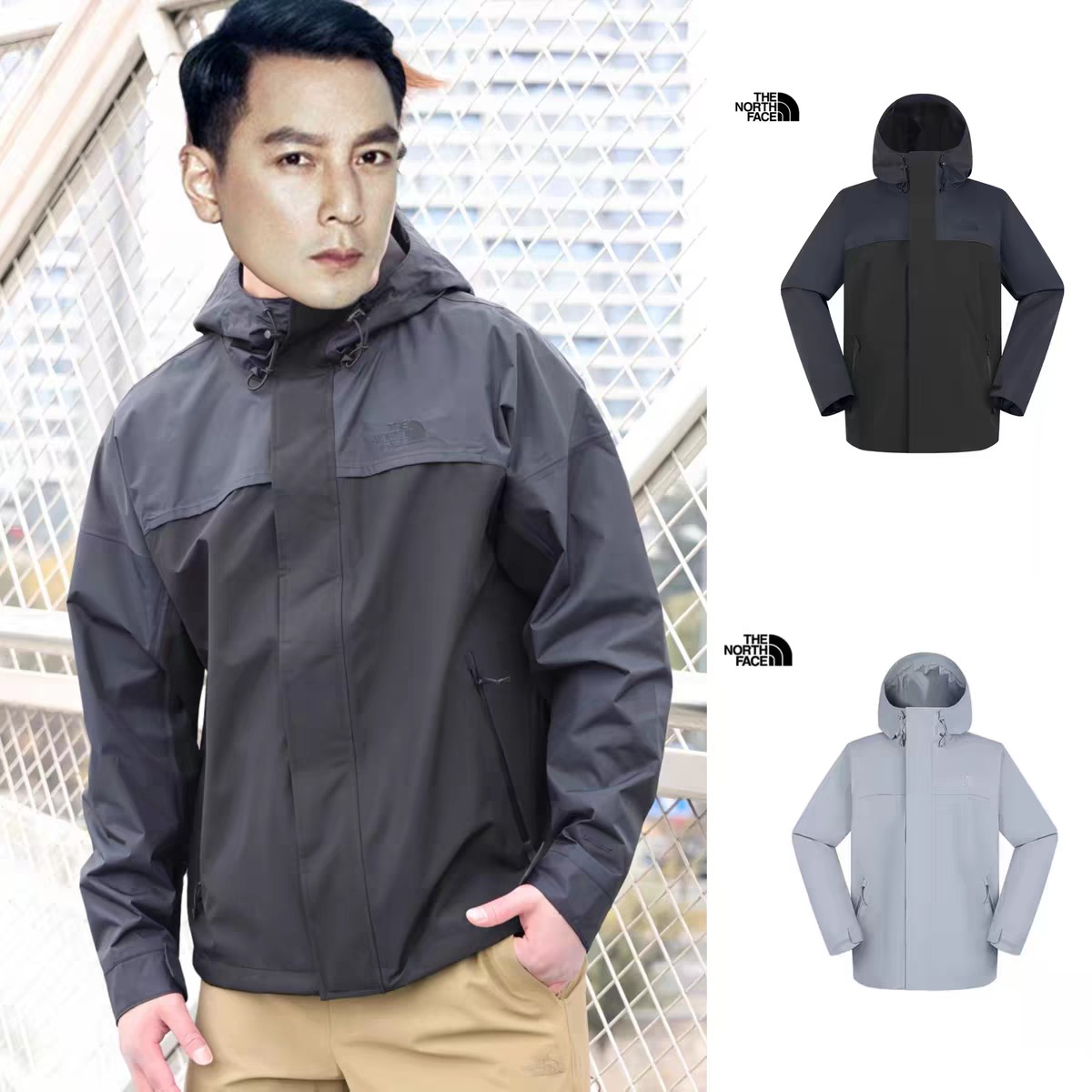 无折扣现货 TNF新款的全防水硬壳单冲，帅的不行... 没有水洗标，介意的不要拍