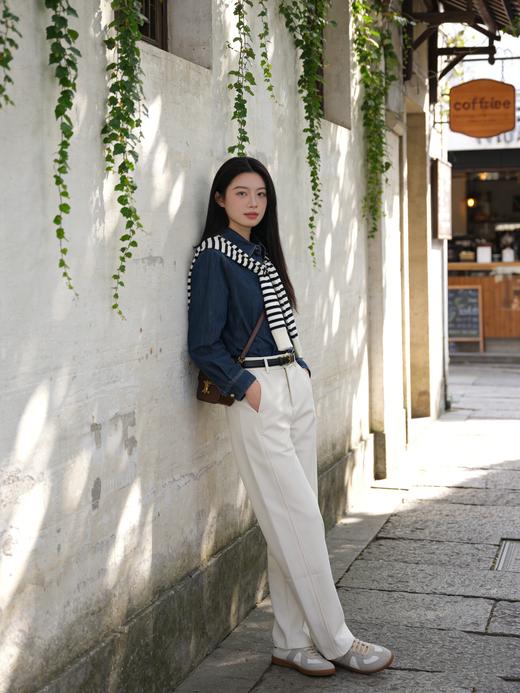 预售 臣禾	【丹宁衬衫】小个子H型正肩牛仔衬衣空调衫防晒衫薄外套	9261040375 商品图7