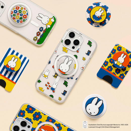 【Miffy 米菲色彩】米菲画像 泡泡骚 x Miffy联名系列 POPGRIP泡泡骚手机粘贴式气囊支架 Graphic平面系列 商品图1